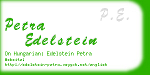 petra edelstein business card